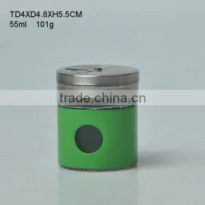 55ML Glass Canister With Stainless Steel Coated Glass for Storage thumbnail-2