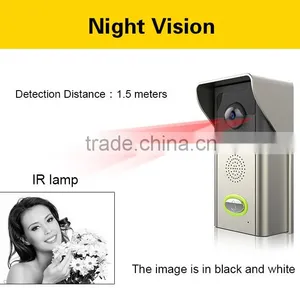 Digital Waterproof 300meters Wireless Video Door Phone Kit thumbnail-3