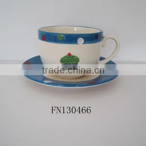 Breakfast With Lid Coffee Tumbler Cup Saucer thumbnail-1