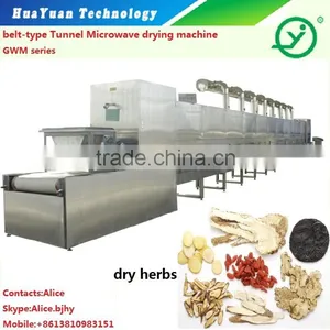 Tunnel Type Industrial Microwave Herbs Drying Sterilizing Machine thumbnail-1