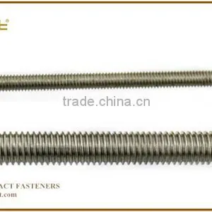 Short Thread Rod Din976 Grade 4.8 8.8 10.9 12.9 Carbon/Stainless Steel Plain Black Zinc Plated HDG M22 Stud Bolt thumbnail-6