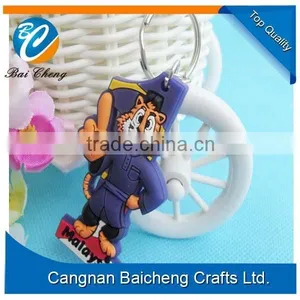 Promotional Soft Rubber Key Chain With 3D Oval Shape Supplies Best Price and Quality in Custom Logo and Brand thumbnail-6