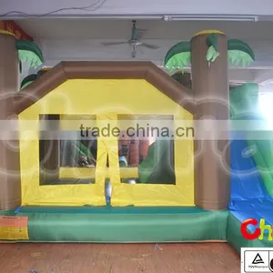 Inflatable Little Jungle Home Use Castle With Basketball Hoop thumbnail-1