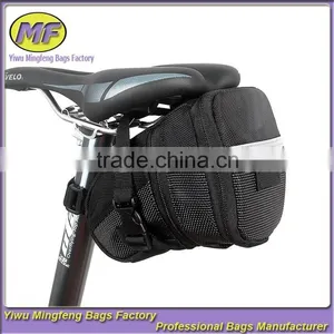 Black Bike Seat Pouch Bicycle Front Tube Bag Back Seat Storage Bag HYW048 thumbnail-1