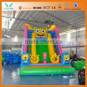 Cute Inflatable Spongebob Slide Inflatable Dry Slide Inflatable Slide thumbnail-2