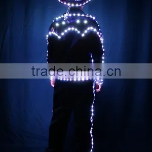 LED Light Street Dance Costume, Wireless DMX512 Flash Dance Costume thumbnail-3