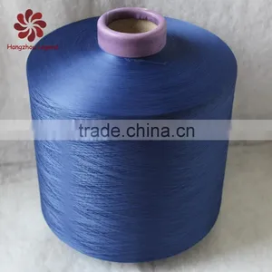 Hangzhou China Supplier Dty 450D/144F Polyester Yarn Semi-dull Dope Dyed Black thumbnail-4