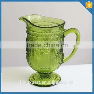 Sunflower Glass Beer Jug Fruit Infusion Glass Pitcher thumbnail-1