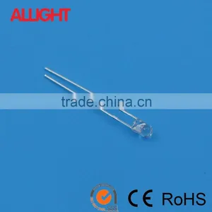 3mm Round Type Light Emitting Diode LED Brightness 9000mcd RoHs Approval thumbnail-1