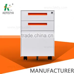 3 Drawer Steel Narrow Pedestal thumbnail-1