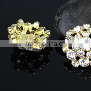 Seasofbeauty 3cm Pretty Rhinestone Button Shank Button Embellishment thumbnail-5