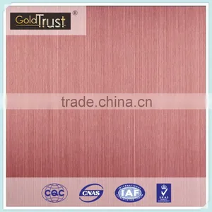 4x8 Customized 304 Hairline Ti-Bronze Finish Stainless Steel Plate for Decoration thumbnail-3