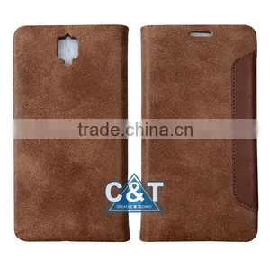 C&T Brown Wallet Leather Flip Case for Lava Pixel v1 thumbnail-2