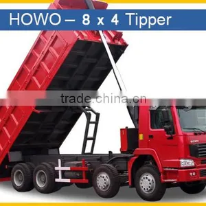 Sinotruck Front Hydraulic Lifting 8 x 4 Heavy Duty Dump Truck 371HP Engine thumbnail-1
