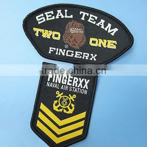 Woven Uniform Name Badge With Merrowed Edges for Garment thumbnail-1