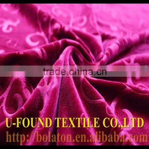2016 Hot Selling Velvet China Direct Factory 95% Polyester 5%Spandex Emboss Velvet KS Velvet ,For Garment Dress thumbnail-1