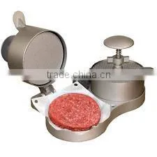 New Double Hamburger Press Adjustable Patty Thickness Burger Non Stick thumbnail-1