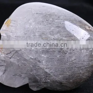 3.75 kg Big Tourmaline Skull Crystal Skull for Sale thumbnail-1