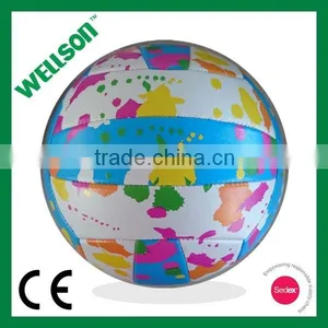 Colorful Printed Beach Playing Volleyball thumbnail-1