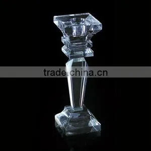 Pure Crystal Glass Candle Holder for Wedding Decorations (R-772 thumbnail-1