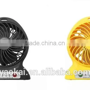 New 2016 Product Idea Usb Table Rechargeable USB Mini Desk Fan With Led Lights thumbnail-6