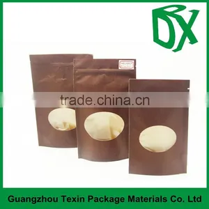 Import From China Milk Powder Packaging Bag Zipper Stand up Brown Paper Bag for Coconut Milk thumbnail-6