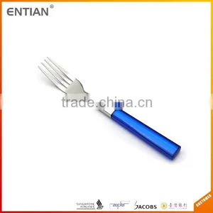 Flatwares Stainless Steel Cutlery, Blue Handle Flatware, Plastic Handle Flatware thumbnail-2