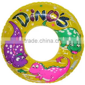 Printing Three Dinosaur PVC Inflatable Swim Ring thumbnail-1
