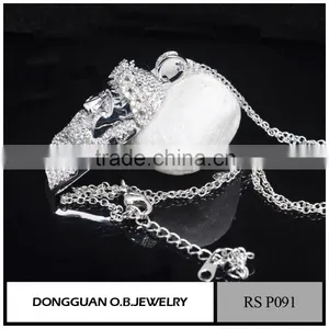 Fashion Long Jesus Rhodium Plated Necklaces Pendant/Pendant Cross Necklace thumbnail-6