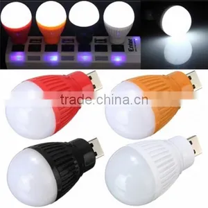 USB LED Ball Desk Reading Light / USB Portable Light / Bulb For PC Laptop thumbnail-1