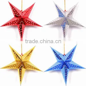 Hot Selling Star Shaped Led Paper Lantern Light thumbnail-2