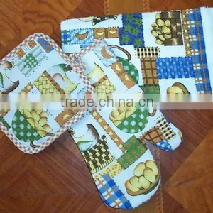 Printing 3pk Kitchen Set, Printed Kitchen Towel, Oven Mitten & Potholder thumbnail-2