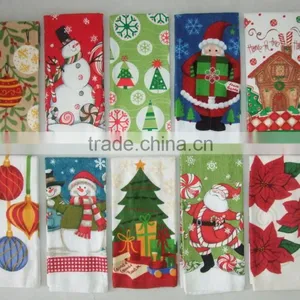 Silk Screen Printing Kitchen Terry Towel Cotton Velour Kitchen Towel thumbnail-4