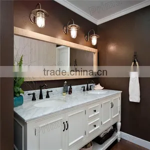 Modern Solid Wood Bathroom Cabinet With Floor Standing Legs Side Vanity thumbnail-1