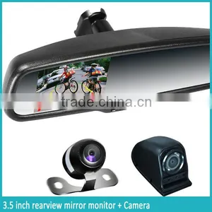 Auto Dimming Rear View Mirror With 3.5 Inch LCD Monitor Display and Auto Brightness Adjustment thumbnail-5
