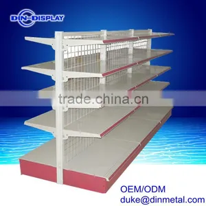 2016 Hot Elegant Mobile Supermarket Display Rack With Hooks Supermarket Display Shelves thumbnail-1