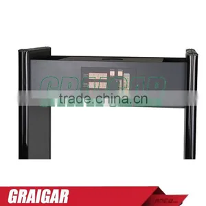 NEW JH-3 Single Metal Detector Door With LED Warning Lights Lightning Protection Design thumbnail-3