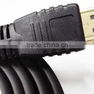 Black Flat HDMI Cable With Gold Plated thumbnail-3