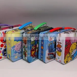 Small Rectangle Cute Metal Luch Tin Box for Child thumbnail-3