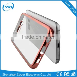 Luxury Ultra-thin Crystal Electroplate Soft TPU Case Cover For Multi Smart Phone for Samsung S7 Edge thumbnail-3