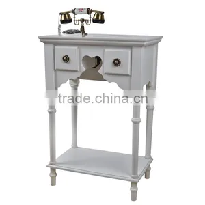 Solid Wood Floor Antique Telephone Tables thumbnail-2