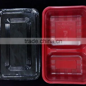 Plastic Food Trays With Two Compartments thumbnail-1