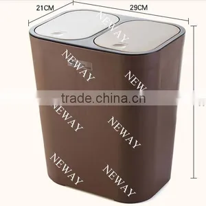 Professional Manufacturer for Plastic Double Lids Trash Can thumbnail-4