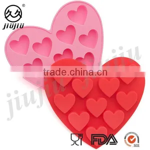 Heart Shape Silicone Ice Cube Tray Baking Mold thumbnail-1