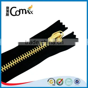 5# Brass Y Teeth Custom Gold Metal Zipper For Bags/Garment thumbnail-3
