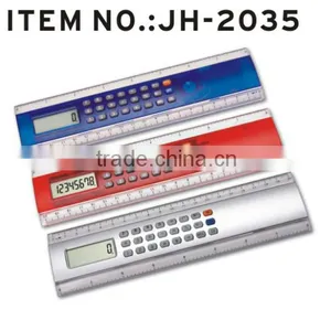 Promotional Multi-functional 8 Digits Ruler Calculator With Magnifier thumbnail-1