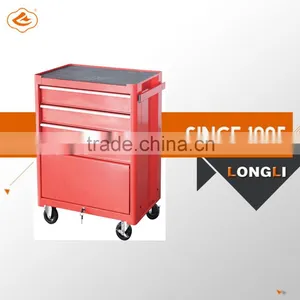 Red Color Metal Mobile Pedestal Drawers Mobile Cabinet thumbnail-1