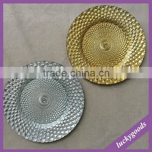 Wholesale Fancy Dishes Silver Gold Glass Dish Plate thumbnail-1