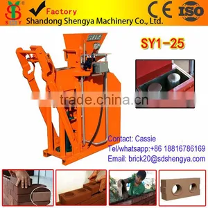 The 120 Canton Fair SY1-25 Cement Interlocking Small Brick Machine Com thumbnail-1