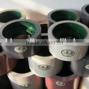 4 Inch Aluminum Drum Pink PU Rice Rubber Roller for Rice Huller thumbnail-1